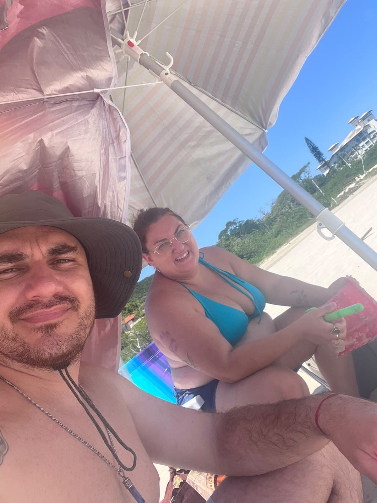 Momento de descanso en la playa
